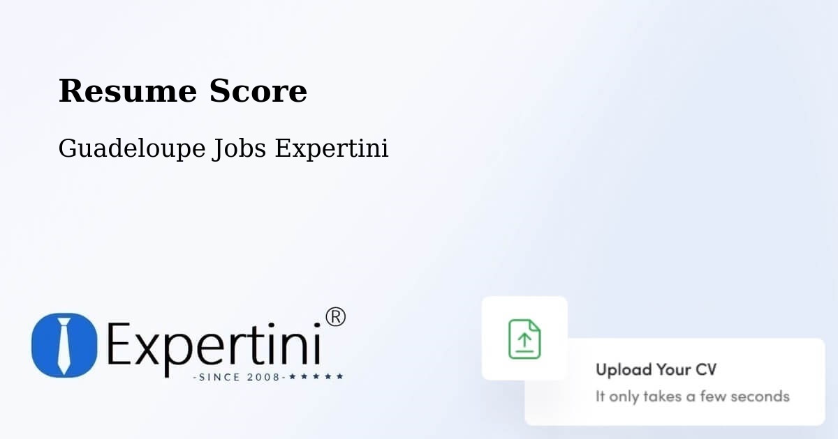 Resume Score & Job Description Match Tool – Gossain - Guadeloupe Jobs Expertini